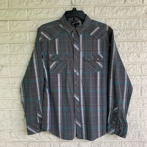 Helix Western Button Up Snap Pockets